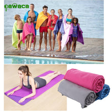 Load image into Gallery viewer, 2pc/set Outdoor Sports Quick-Dry Bath Set Towel Microfiber Non Slip Towel for Bath Gym Camping Yoga Mat Beach Towel Blanket