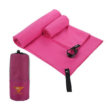 Load image into Gallery viewer, 2pc/set Outdoor Sports Quick-Dry Bath Set Towel Microfiber Non Slip Towel for Bath Gym Camping Yoga Mat Beach Towel Blanket