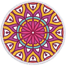 Load image into Gallery viewer, Bohemian Style Mandala beach blanket