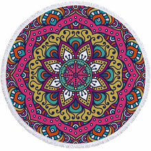 Load image into Gallery viewer, Bohemian Style Mandala beach blanket