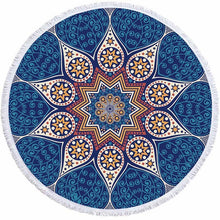 Load image into Gallery viewer, Bohemian Style Mandala beach blanket
