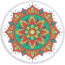 Load image into Gallery viewer, Bohemian Style Mandala beach blanket