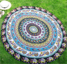 Load image into Gallery viewer, Newest Arrivals faroot 2018 Boho Tapestry Beach Throw Towel Mandala Round Indian Hippie Mat Picnic Blanket
