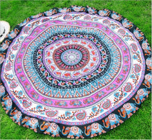 Load image into Gallery viewer, Newest Arrivals faroot 2018 Boho Tapestry Beach Throw Towel Mandala Round Indian Hippie Mat Picnic Blanket
