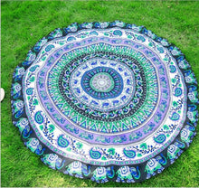 Load image into Gallery viewer, Newest Arrivals faroot 2018 Boho Tapestry Beach Throw Towel Mandala Round Indian Hippie Mat Picnic Blanket